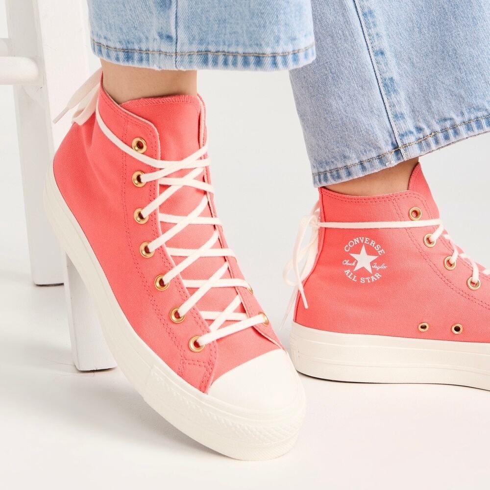 NIB Converse Chuck Taylor All Star Lift Platform Hi Sneaker Watermelon Slushy 7 - Picture 9 of 14